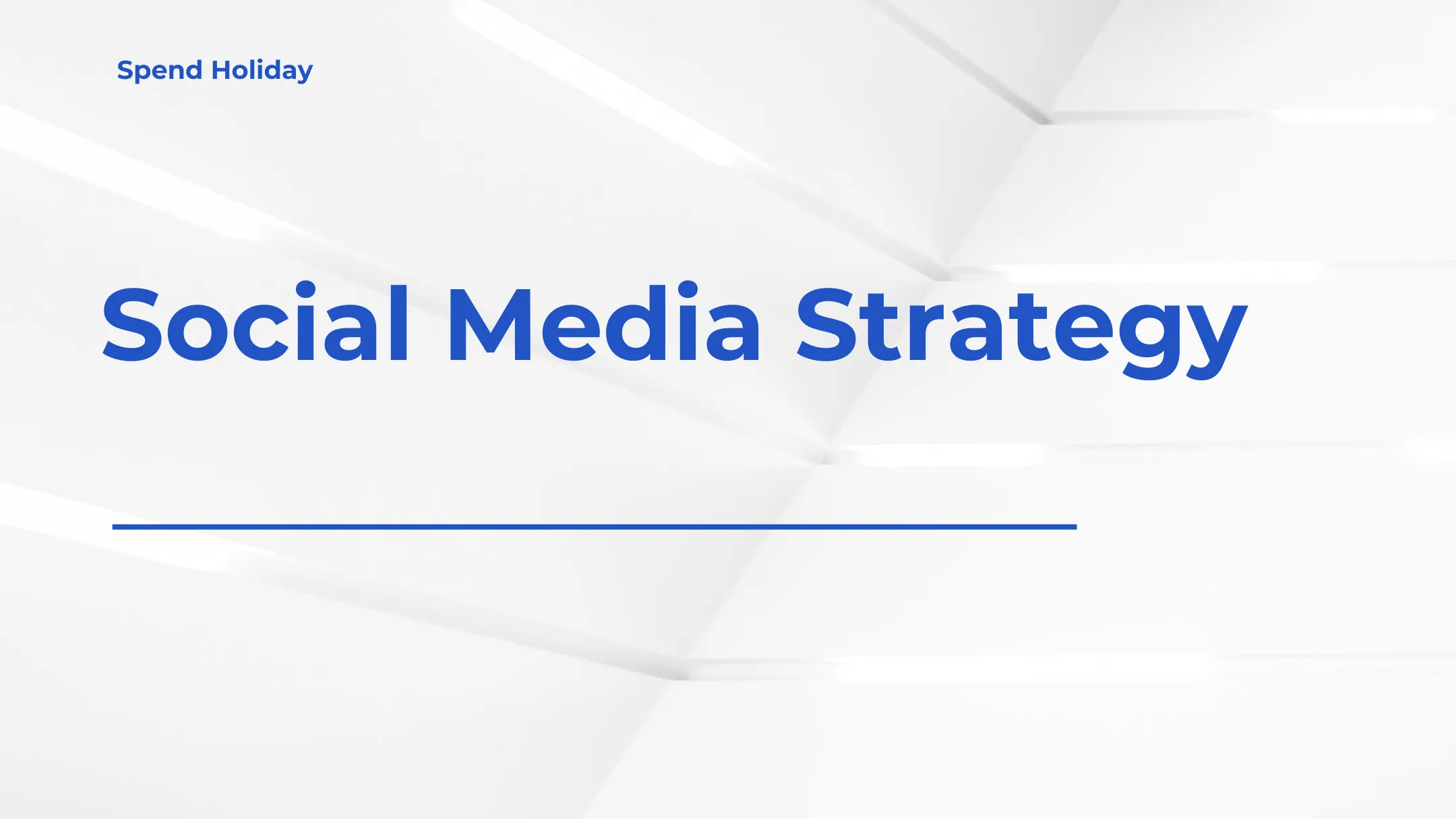 Cover of the Spend Holiday social media strategy